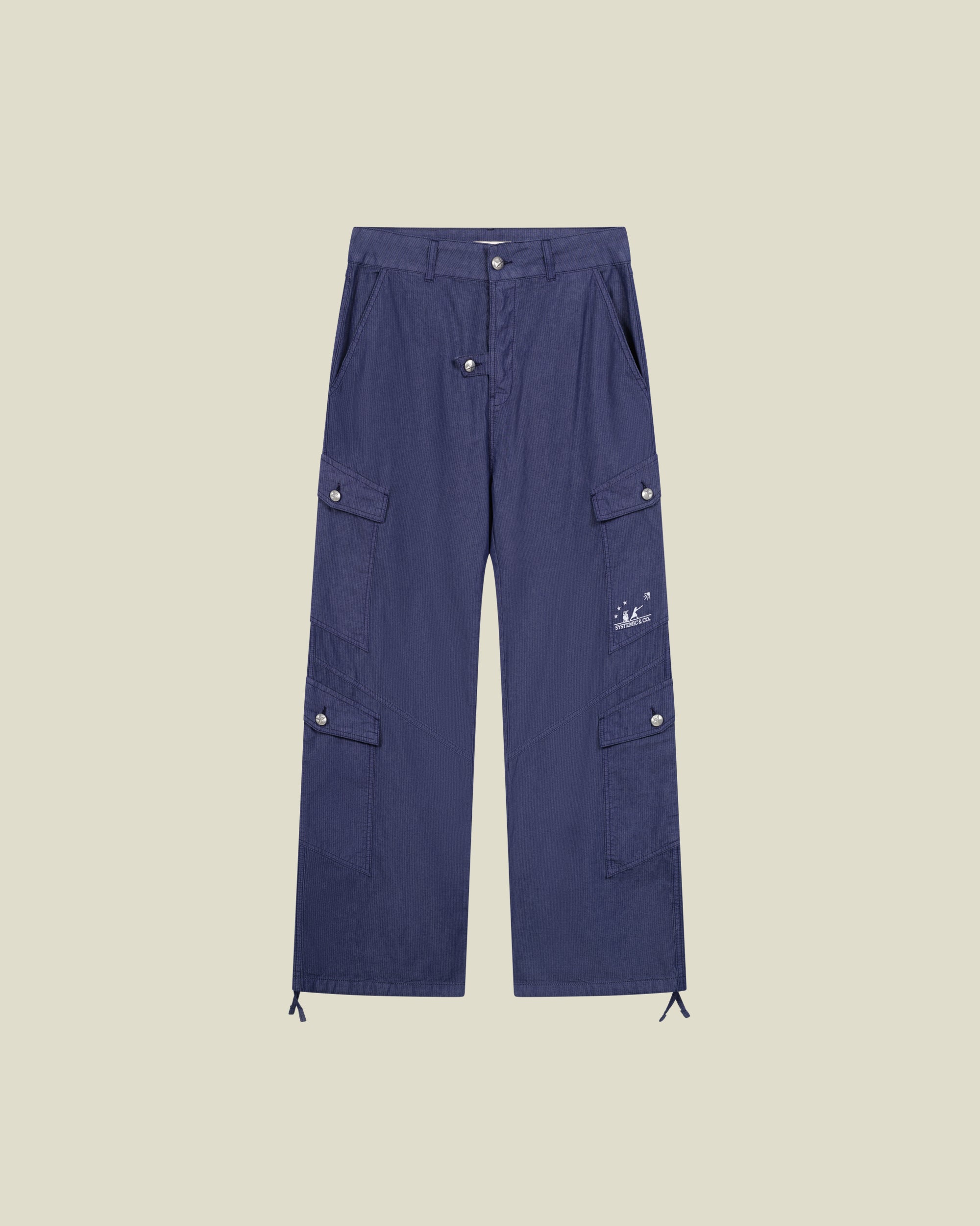 Indigo Pinstripe Cargo
