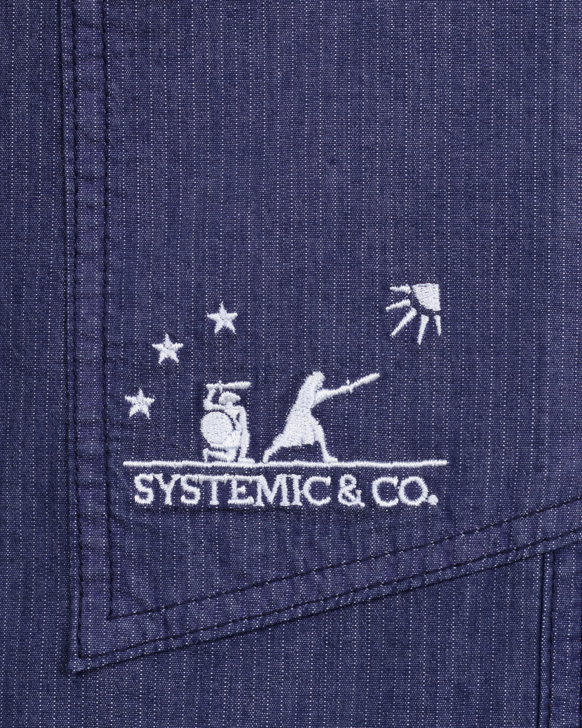 Indigo Pinstripe Cargo