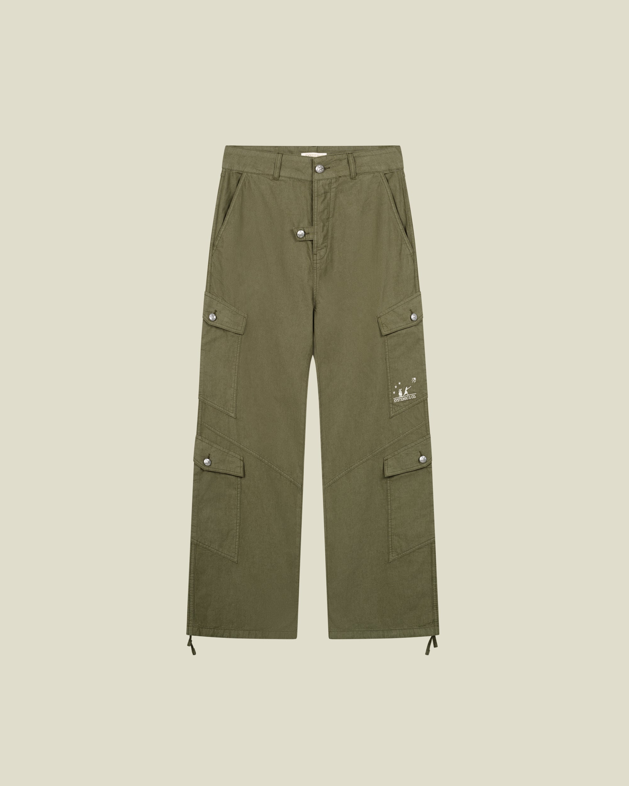 Olive Pinstripe Cargo