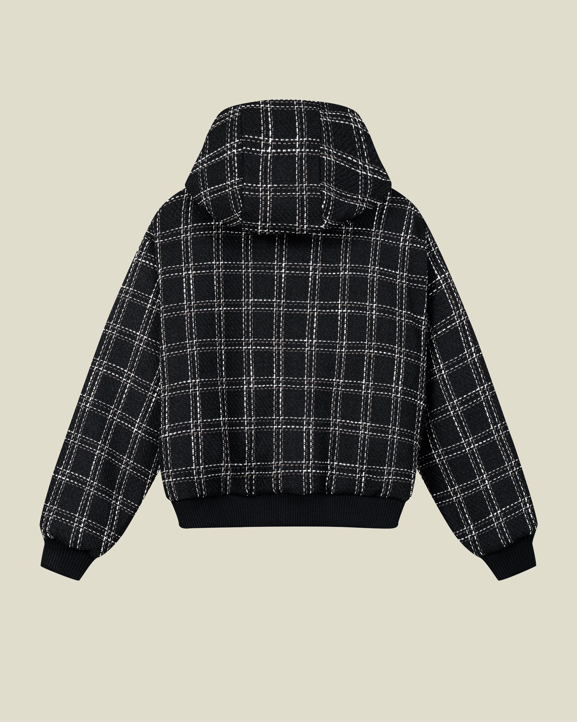 Onyx Bouclé Puffer Jacket