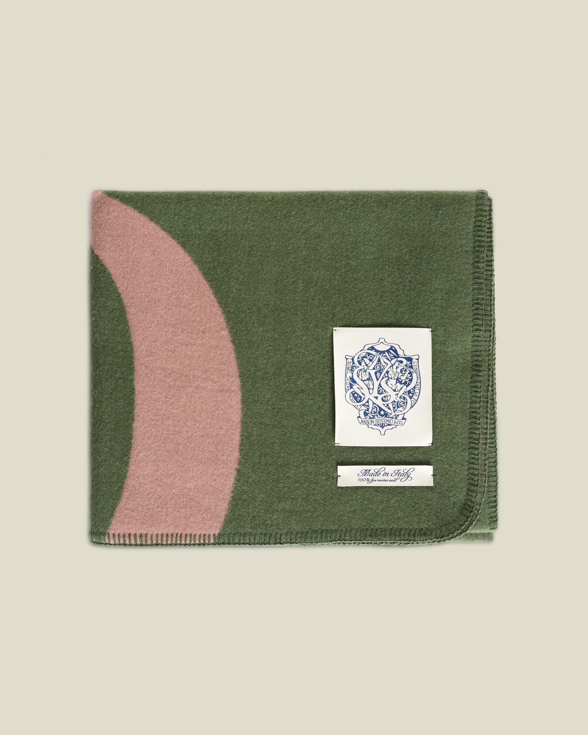 Green Maison Merino Wool Blanket