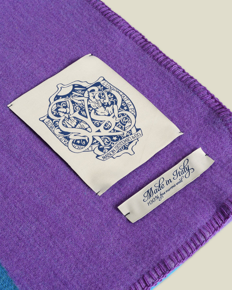 Purple Maison Merino Wool Blanket