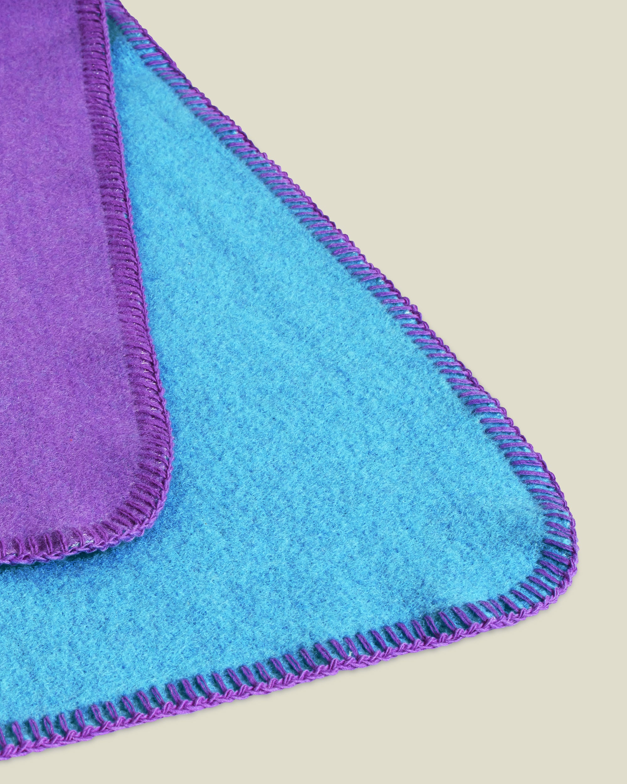 Purple Maison Merino Wool Blanket