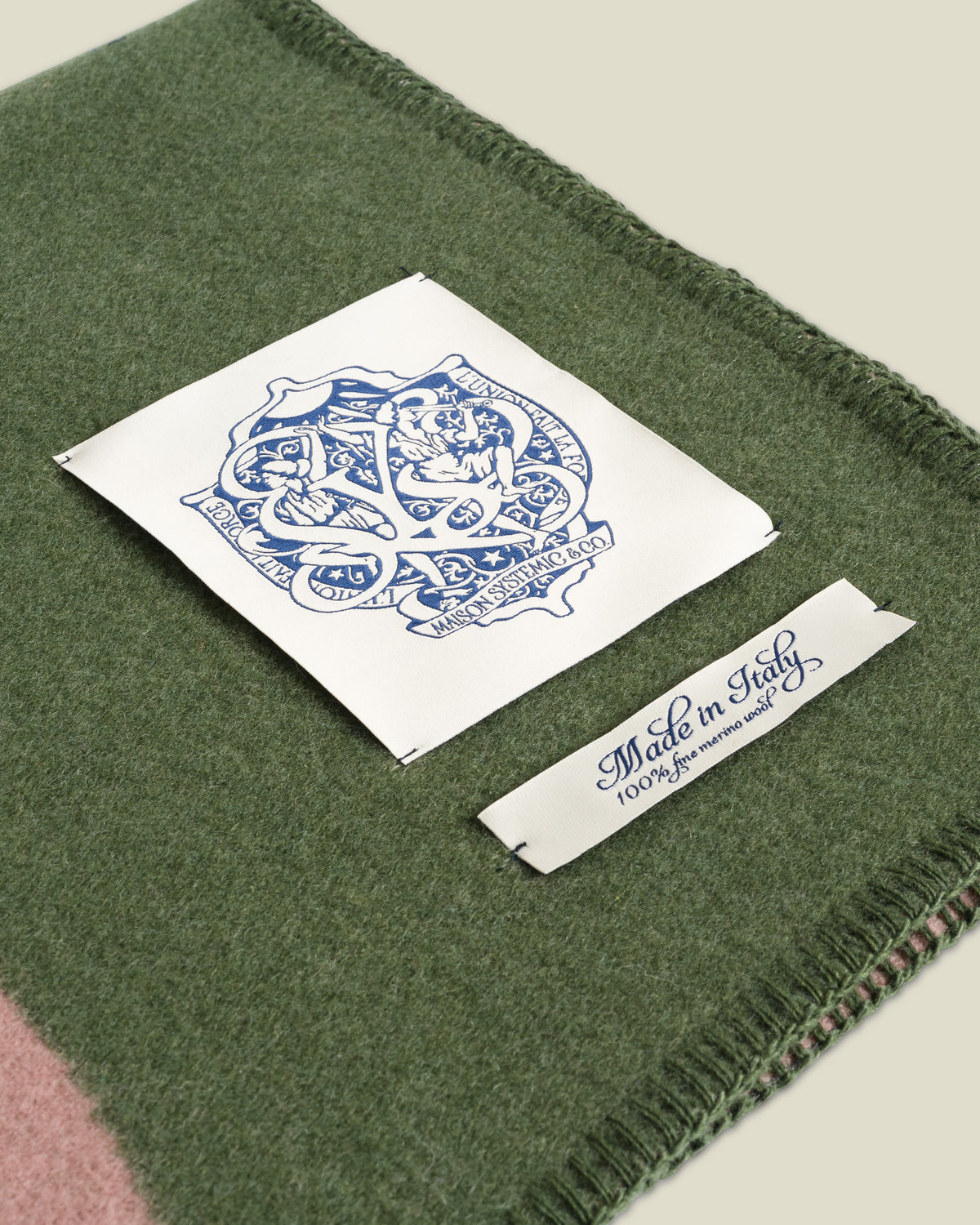 Green Maison Merino Wool Blanket