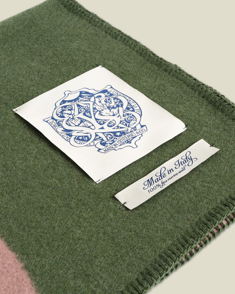 Green Maison Merino Wool Blanket