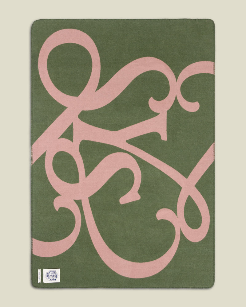 Green Maison Merino Wool Blanket