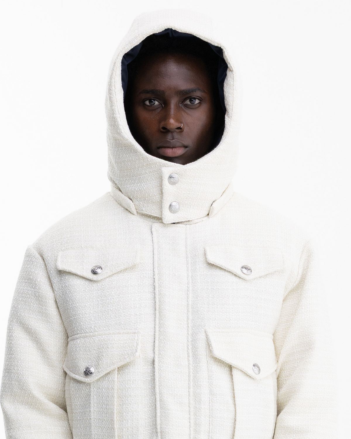 Vanille Bouclé Puffer
