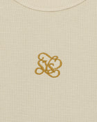 Beige Crest Waffle Tanktop