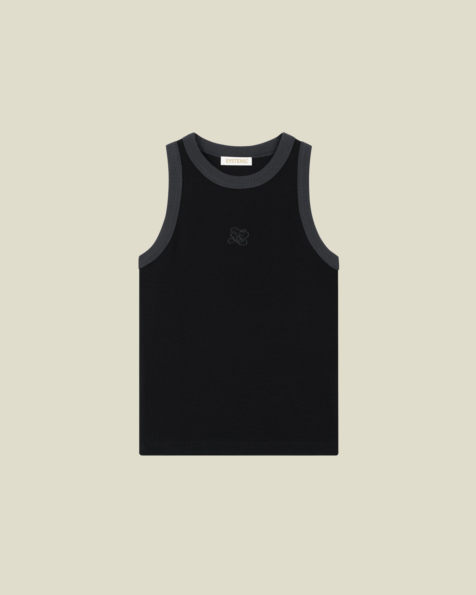 Monogram Waffle Tanktop