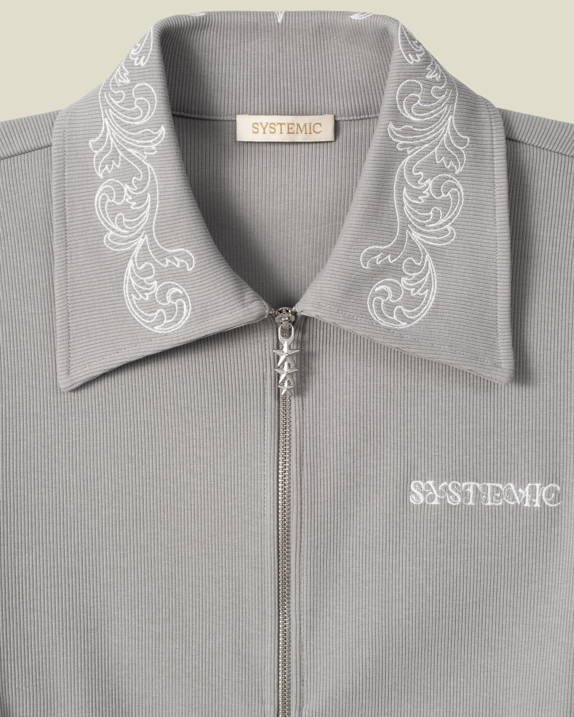 Rib Zip Up | Systemic