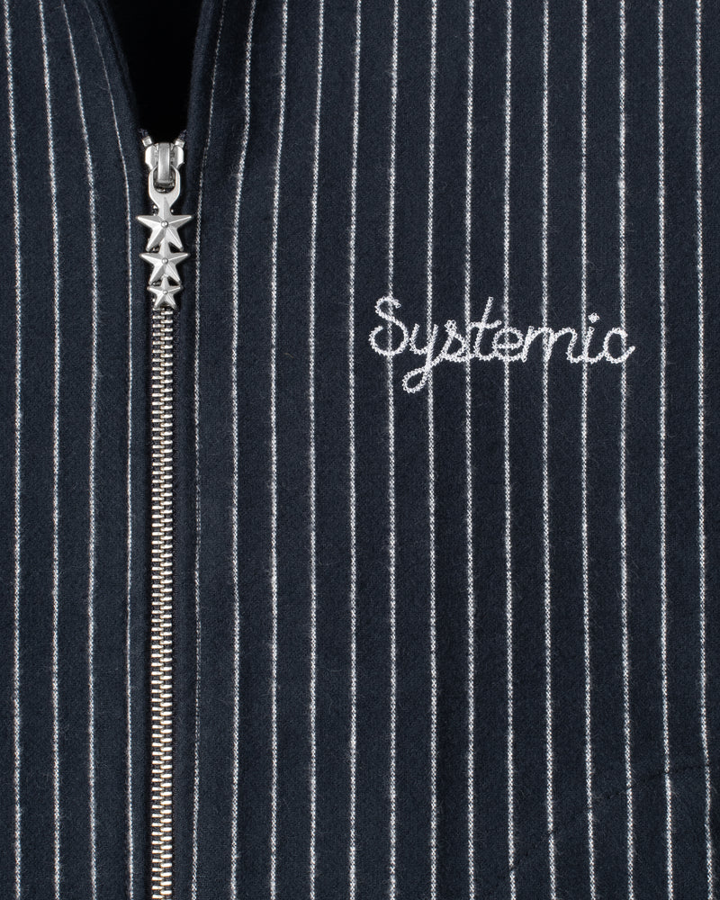 Indigo Pinstripe Jacket