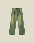 Olive Double Barrel Jeans