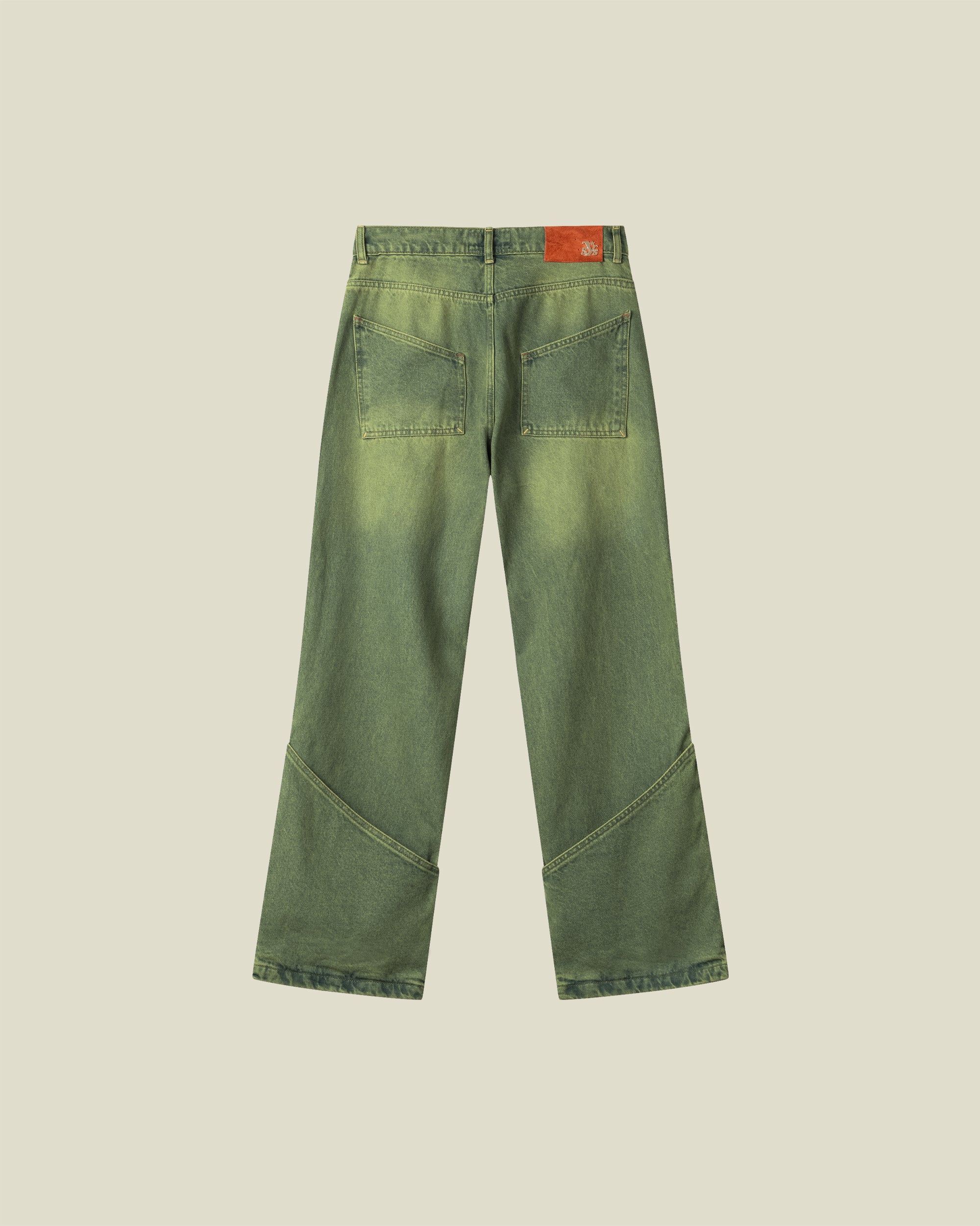 Olive Double Barrel Jeans