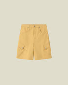 Beige Ribstop Cargo Shorts