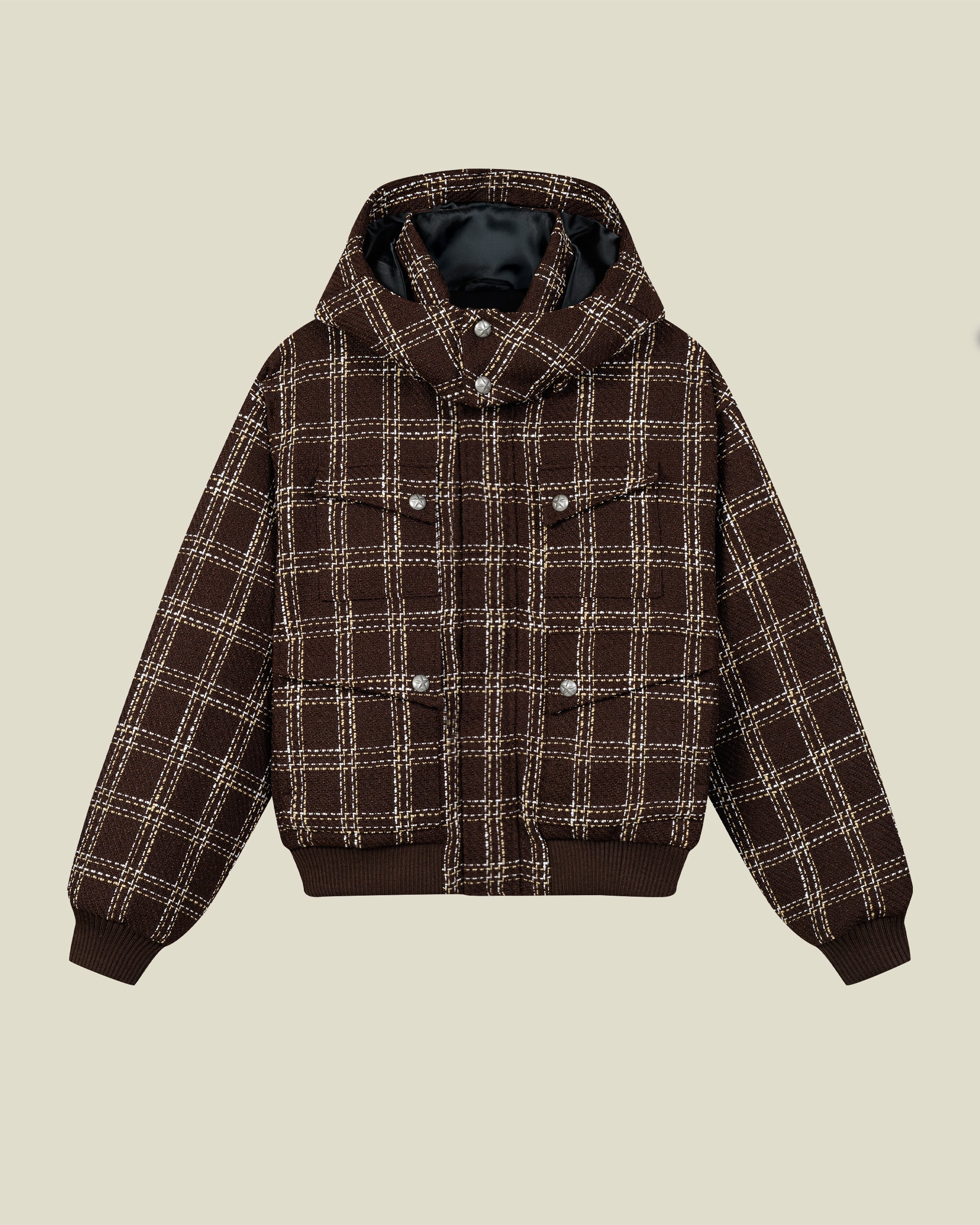 Amber Bouclé Puffer Jacket