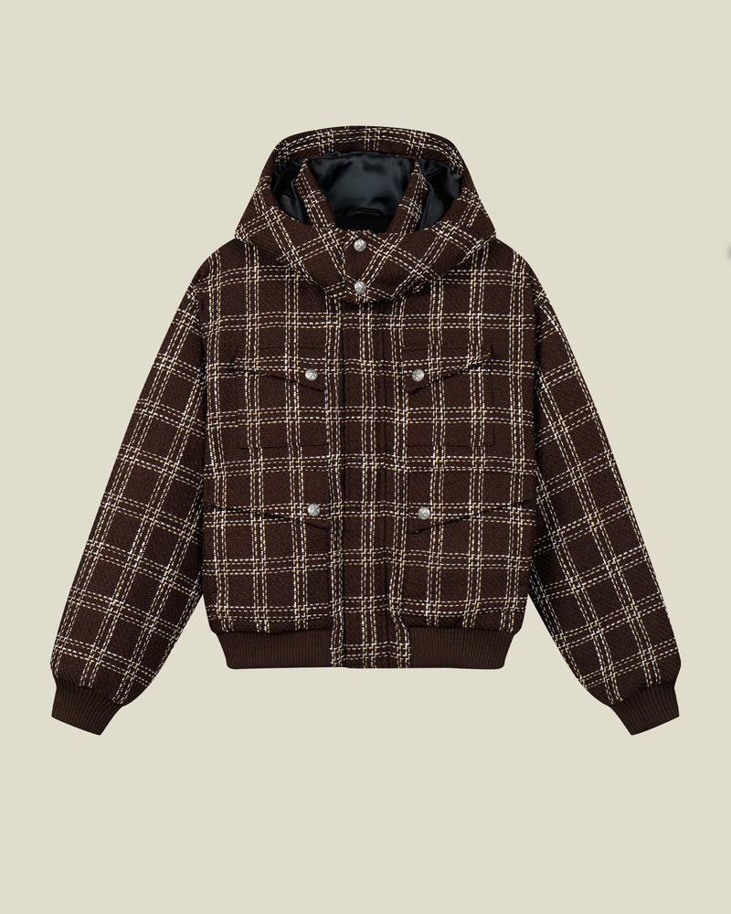 Amber Bouclé Puffer Jacket