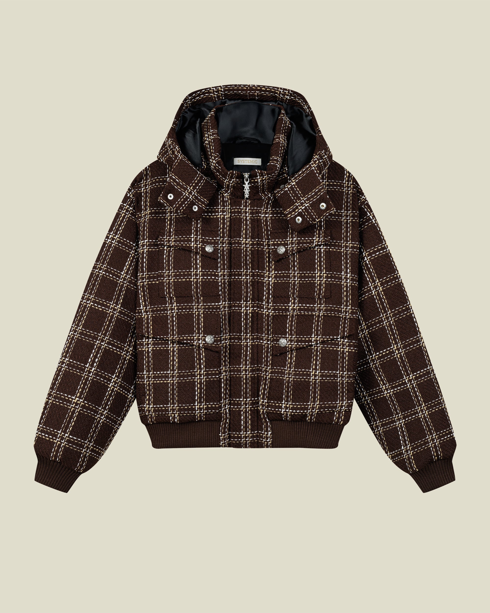 Amber Bouclé Puffer Jacket