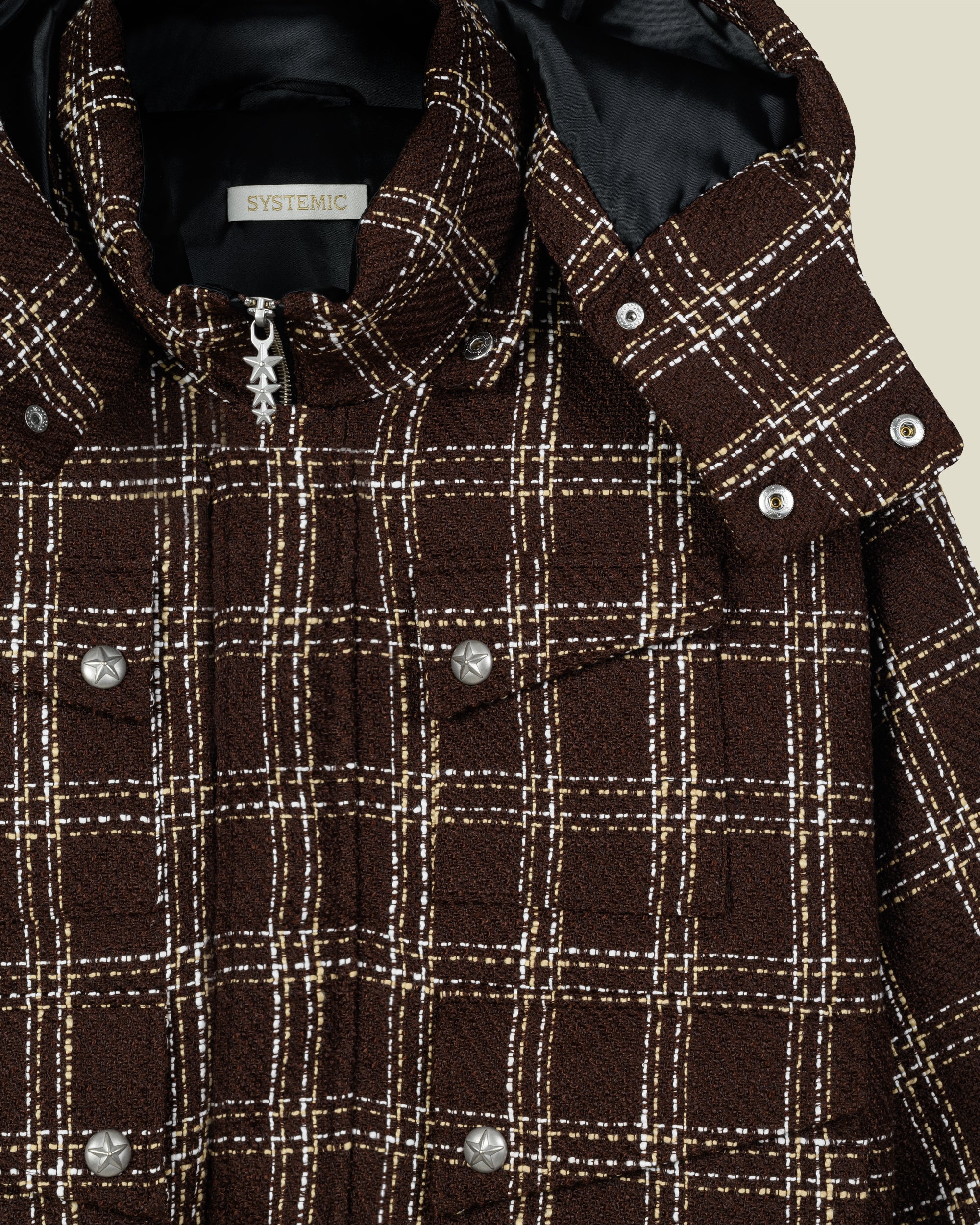 Amber Bouclé Puffer Jacket