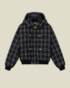 Onyx Bouclé Puffer Jacket