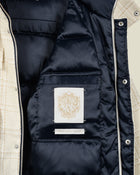 Beige Bouclé Puffer Jacket