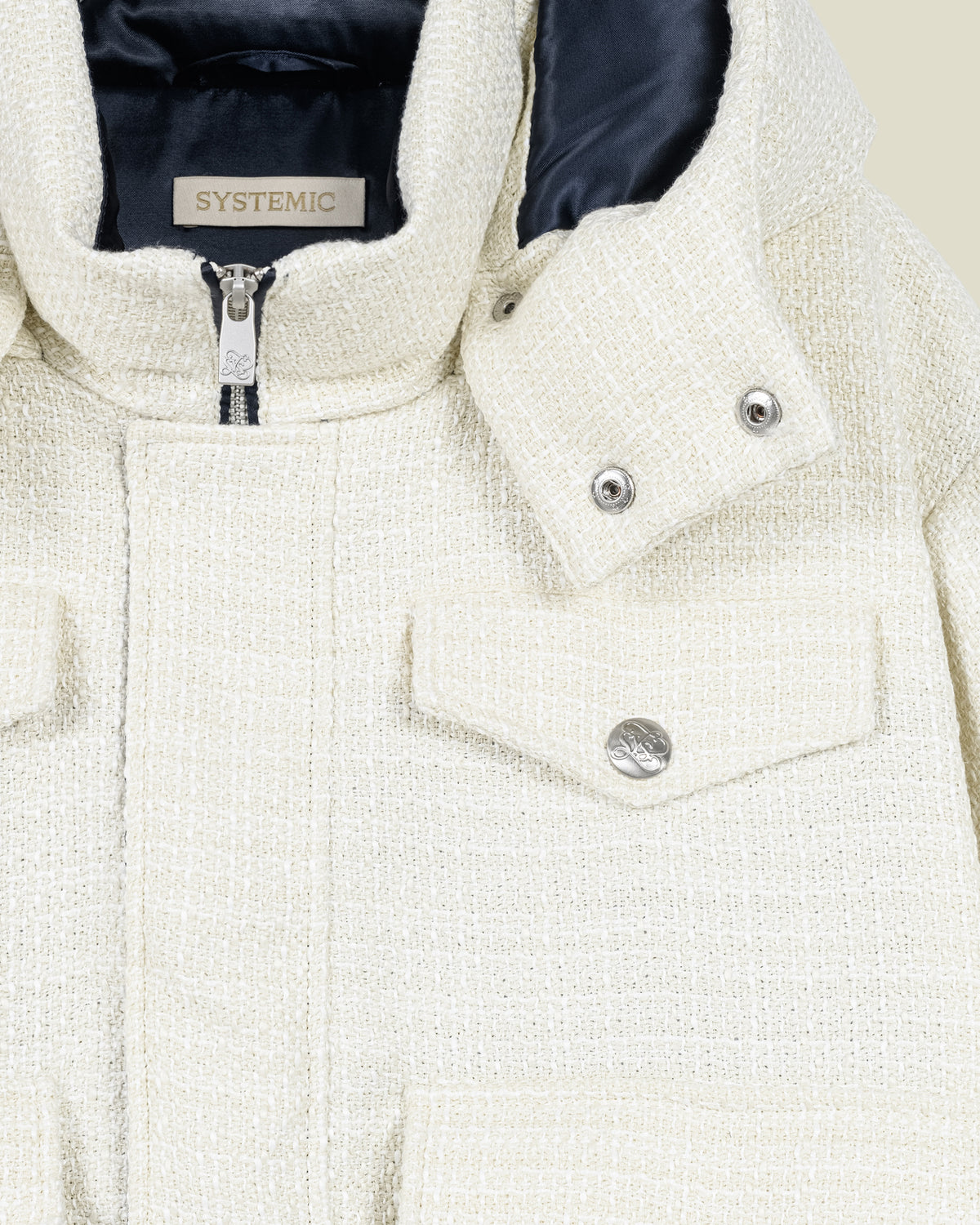 Vanille Bouclé Puffer