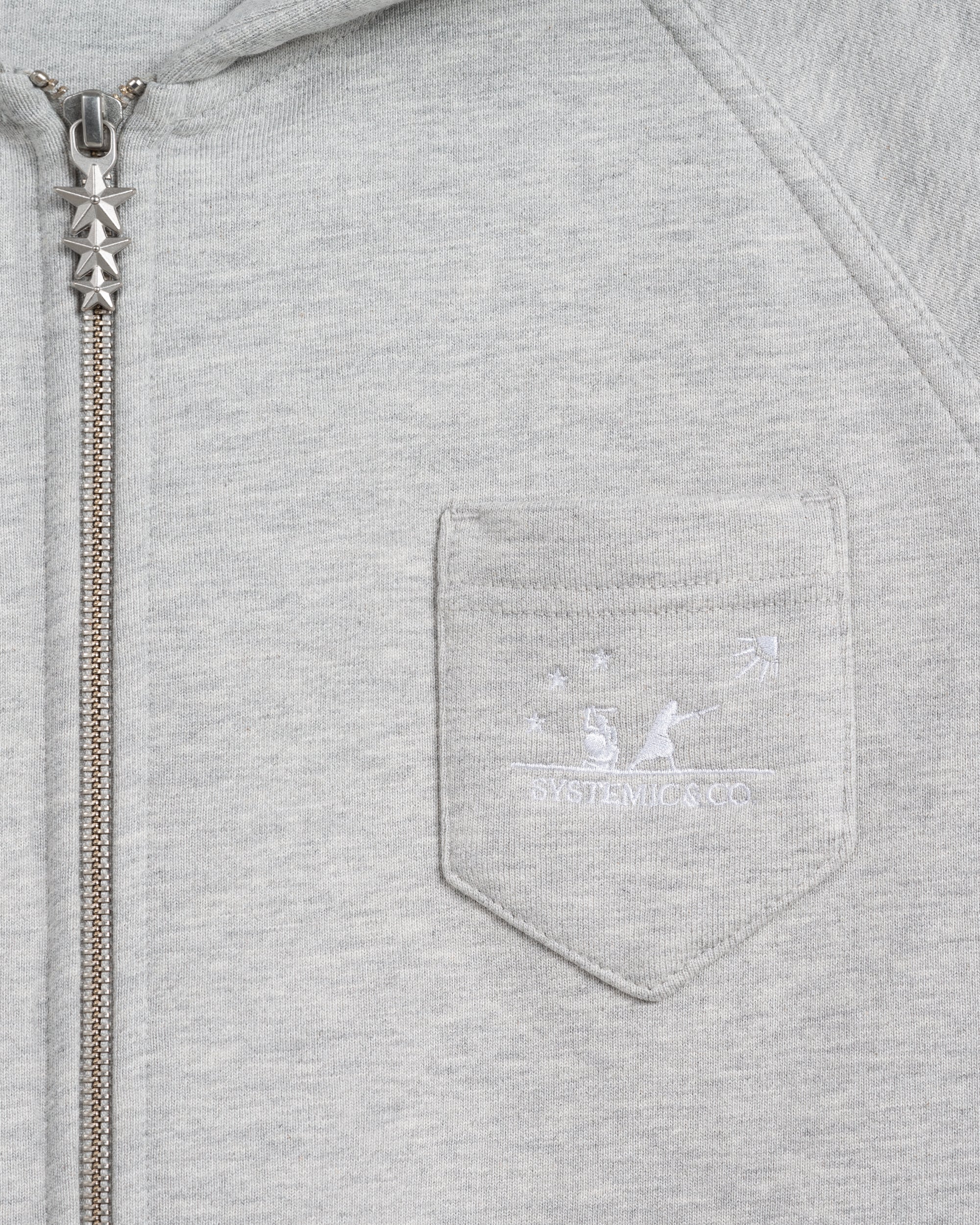 Melange Twin Zip Hoodie | Systemic